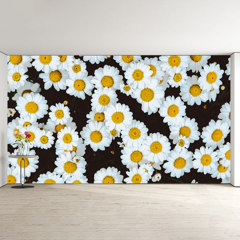 Washable Stain Resistant Mural Wallpaper Beautiful Flowers Indoor Wall Mural