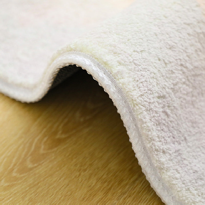 Light Pink Graphic Rug Polyester Modern Rug Washable Area Rug for Living Room