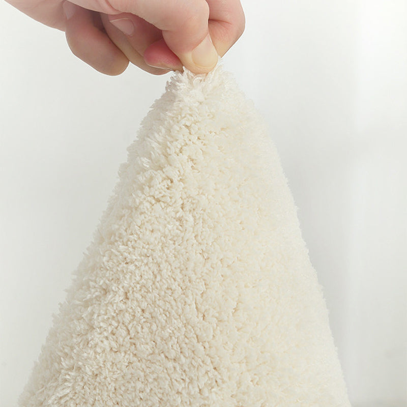 Beige Irregular Line Rug Polyester Simple Rug Washable Rug for Living Room