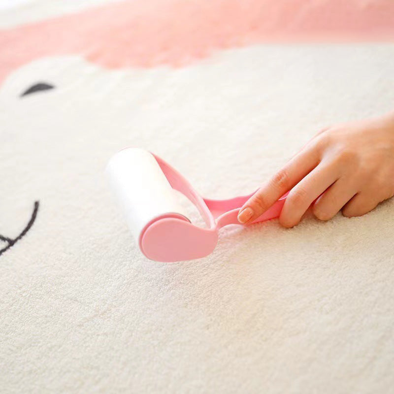 White Modern Rug Polyester Pattern Rug Stain Resistant Rug for Drawing Room