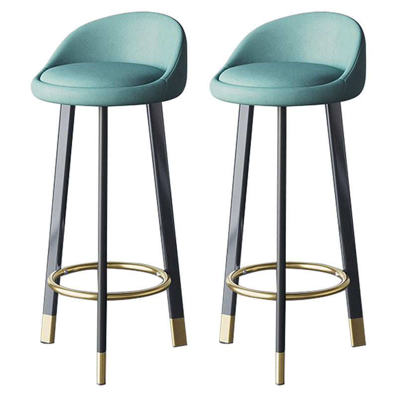 Scandinavian Swivel Upholstered Counter Height Stool Matte Finish Restaurant Barstool