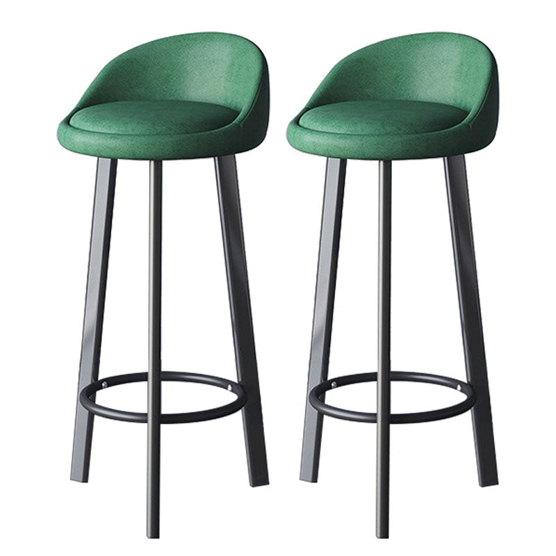 Scandinavian Swivel Upholstered Counter Height Stool Matte Finish Restaurant Barstool