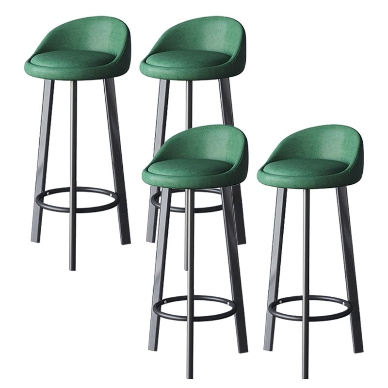 Scandinavian Swivel Upholstered Counter Height Stool Matte Finish Restaurant Barstool