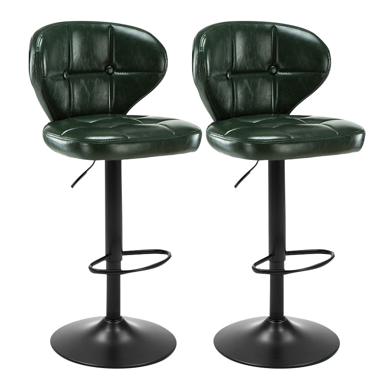 Modern Rotatable Backrest Counter Stool Steel Cashier Bar Stool with Cushion and Pedal
