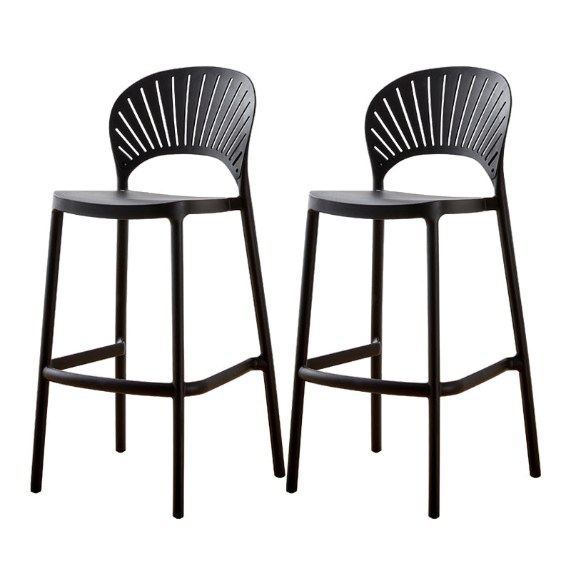 Scandinavian Home Stackable Stool Matte Finish Plastic Barstool