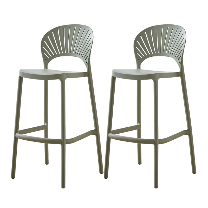Scandinavian Home Stackable Stool Matte Finish Plastic Barstool