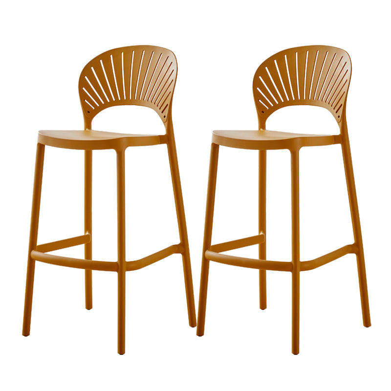 Scandinavian Home Stackable Stool Matte Finish Plastic Barstool