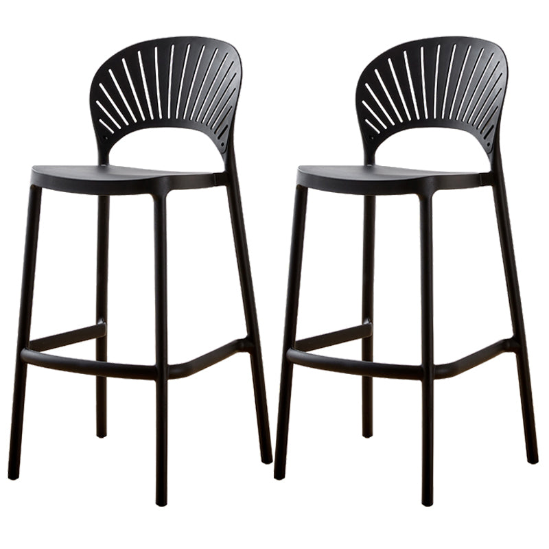 Scandinavian Home Stackable Stool Matte Finish Plastic Barstool