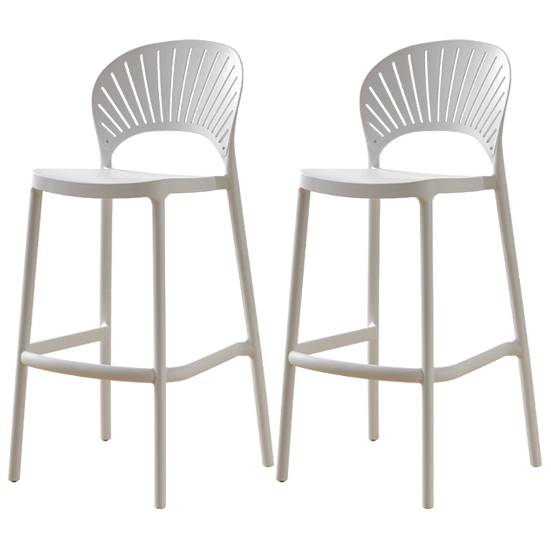 Scandinavian Home Stackable Stool Matte Finish Plastic Barstool