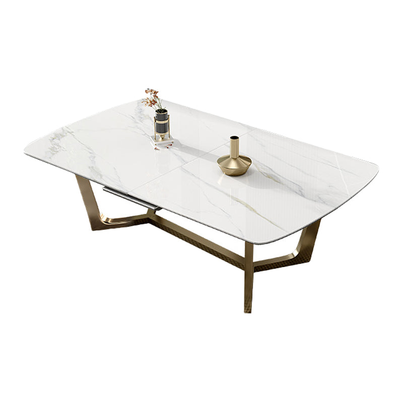 Glam 1/4/5/7 Pieces Scalable Dinette Set with Sintered Stone Rectangle Dining Table Set