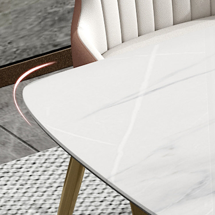 Glam 1/4/5/7 Pieces Scalable Dinette Set with Sintered Stone Rectangle Dining Table Set