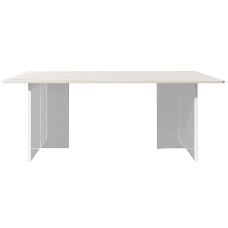 Modern 1/5/7 Pieces Dining Set Rectangle Stone Dining Table for Dining Room