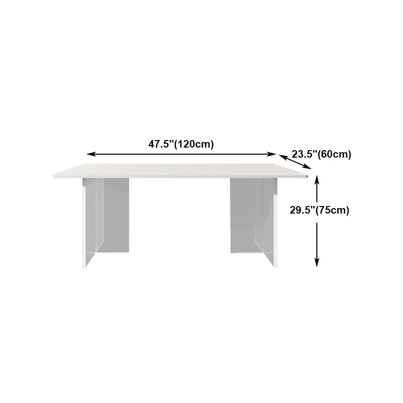 Modern 1/5/7 Pieces Dining Set Rectangle Stone Dining Table for Dining Room