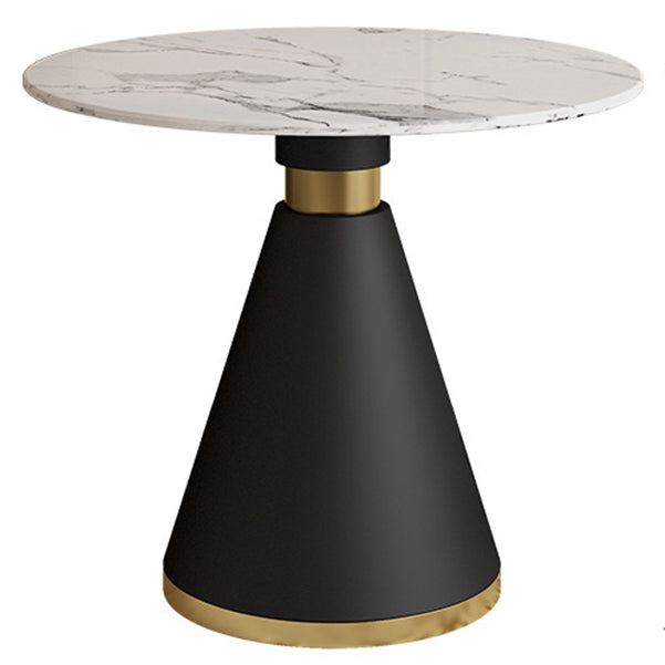 Glam 1/2/5 Pieces Dining Set Round Shape Sintered Stone Dining Table Set