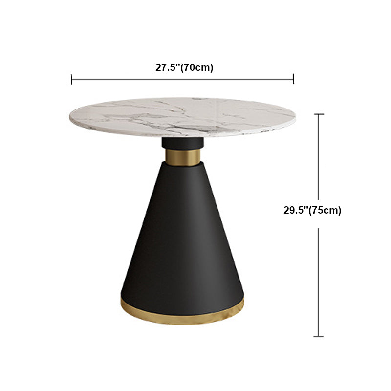 Glam 1/2/5 Pieces Dining Set Round Shape Sintered Stone Dining Table Set