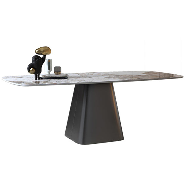 Nordic 1/4/7 Pieces Dining Set Sintered Stone Dining Table with Leather Chairs