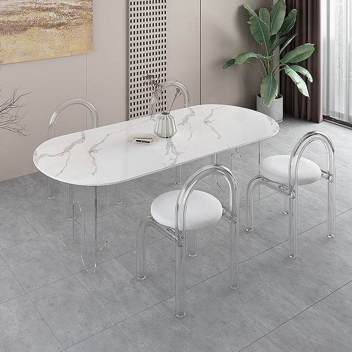 Modern 1/5 Pieces Dining Set Stone Dining Table for Dining Room