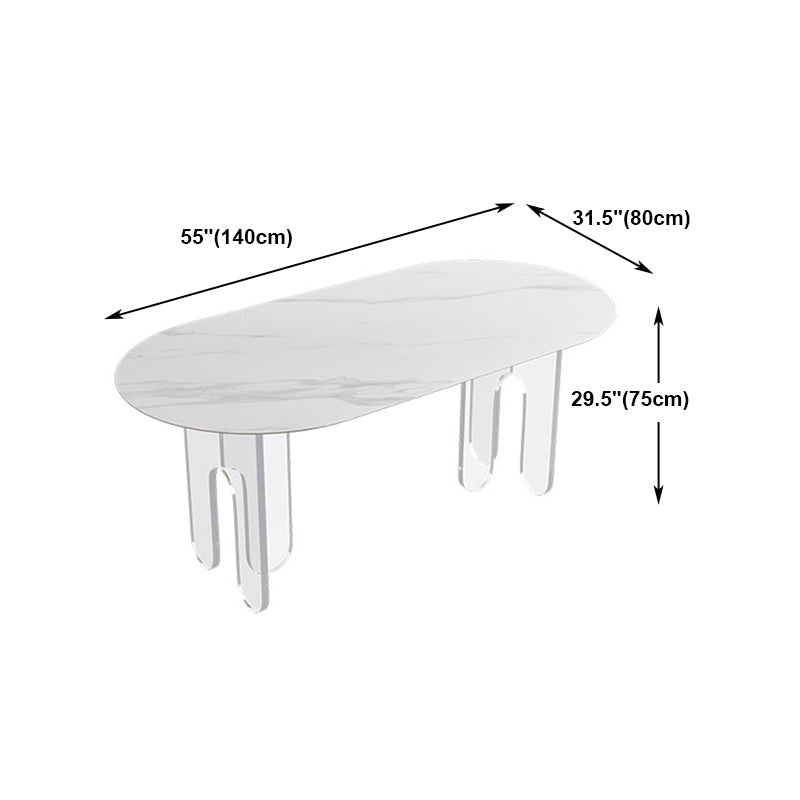 Modern 1/5 Pieces Dining Set Stone Dining Table for Dining Room