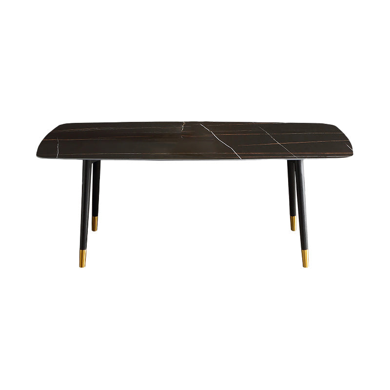 Modern 1/4/5/6/7 Pieces Dining Set Sintered Stone Dining Table with Leather Chairs