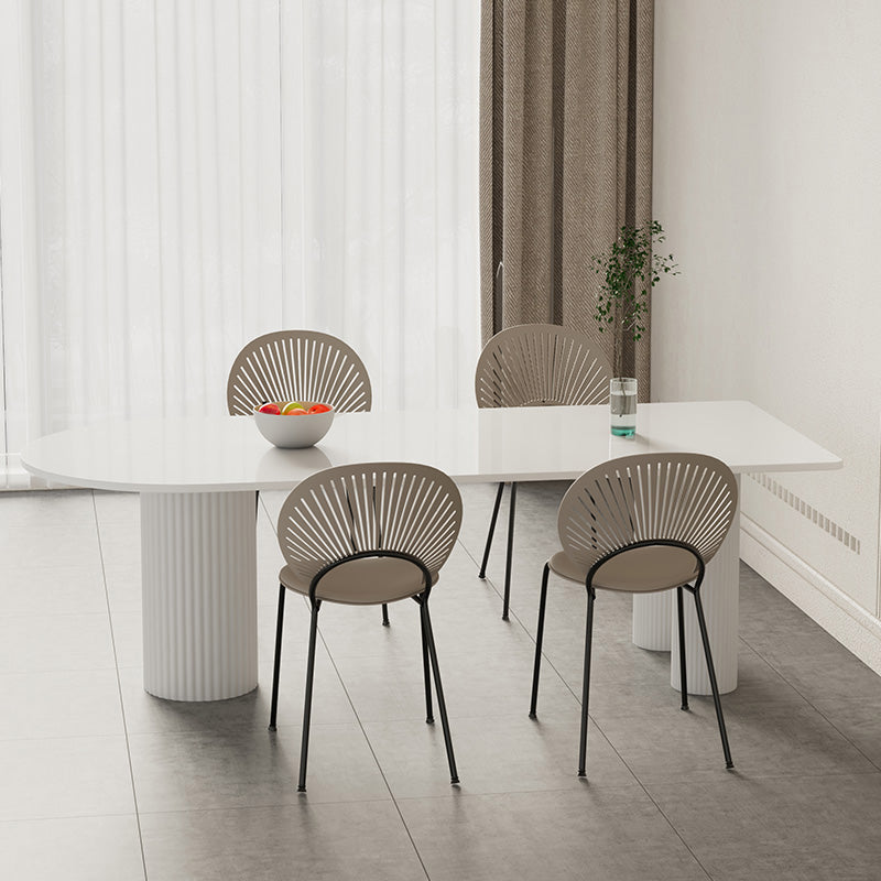 Modern 1/2/4/5 Pieces Dining Set Rectangle Stone Dining Table for Dining Room