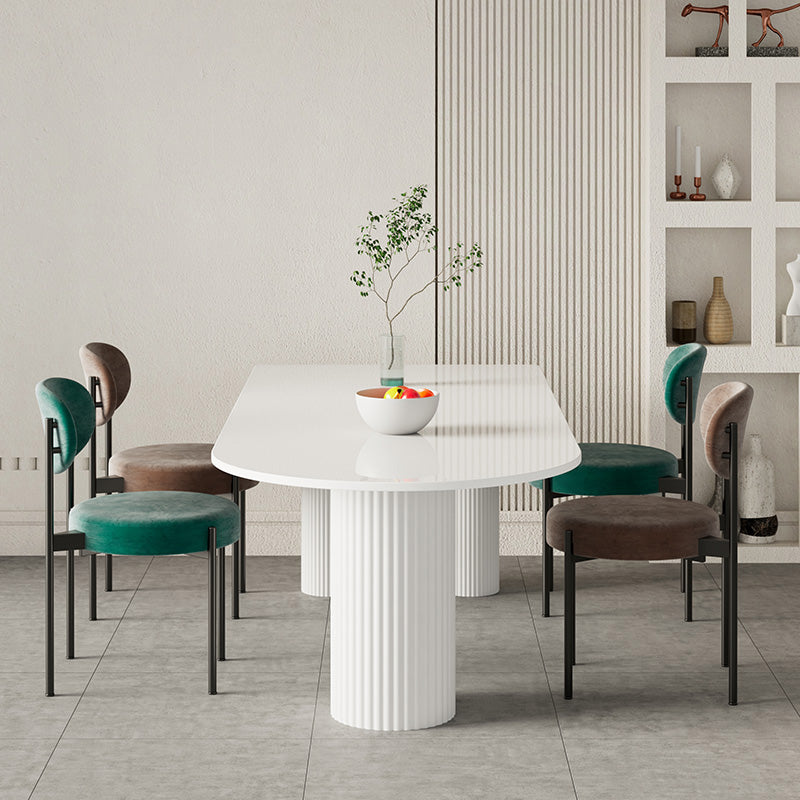 Modern 1/2/4/5 Pieces Dining Set Rectangle Stone Dining Table for Dining Room