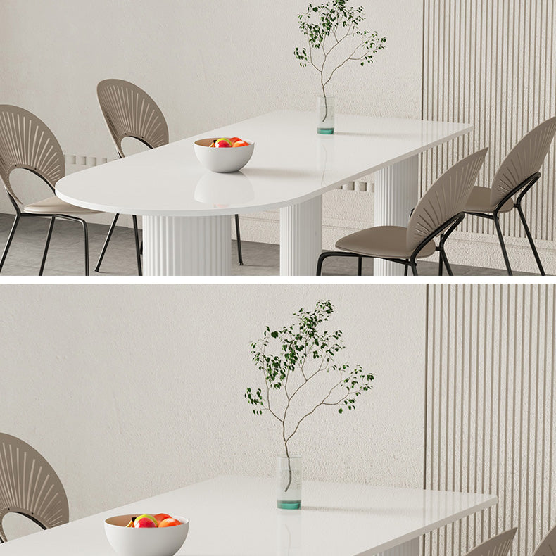 Modern 1/2/4/5 Pieces Dining Set Rectangle Stone Dining Table for Dining Room
