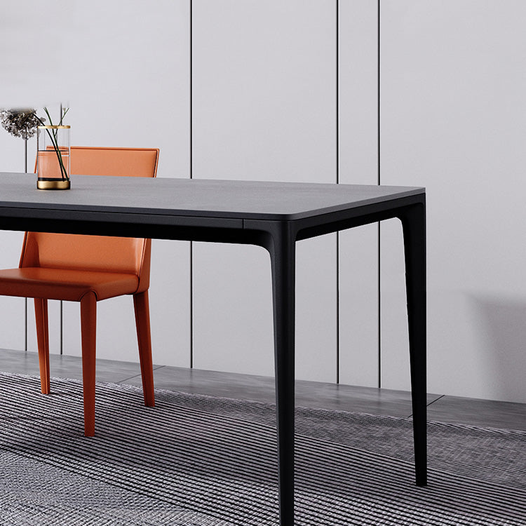 Modern 1/4/5/6 Pieces Aluminium Dinette Set with Sintered Stone Top Dining Table Set