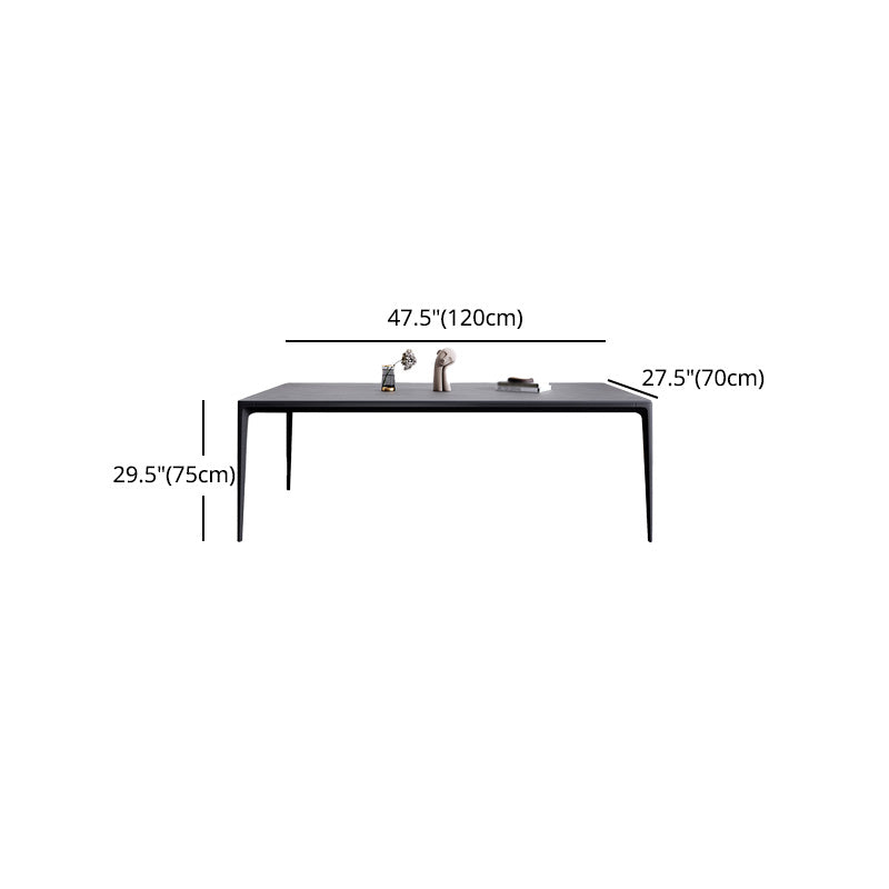 Modern 1/4/5/6 Pieces Aluminium Dinette Set with Sintered Stone Top Dining Table Set