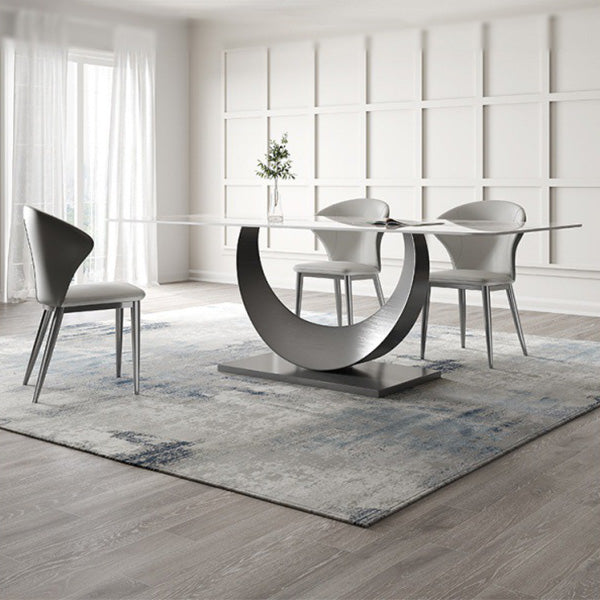 1/3/4/5/7/8 Pieces Dining Chairs Set  Dining Table Set with Sintered Stone Top
