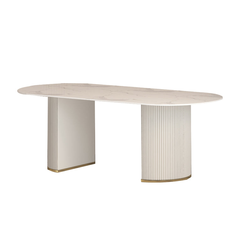 Modern 1/2/4/5/7 Pieces Dining Set Rectangle Stone Dining Table for Dining Room