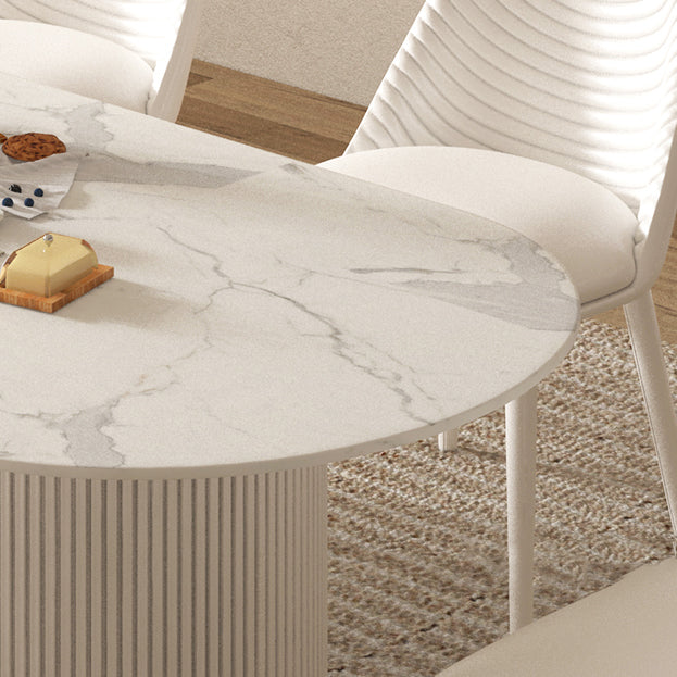 Modern 1/2/4/5/7 Pieces Dining Set Rectangle Stone Dining Table for Dining Room