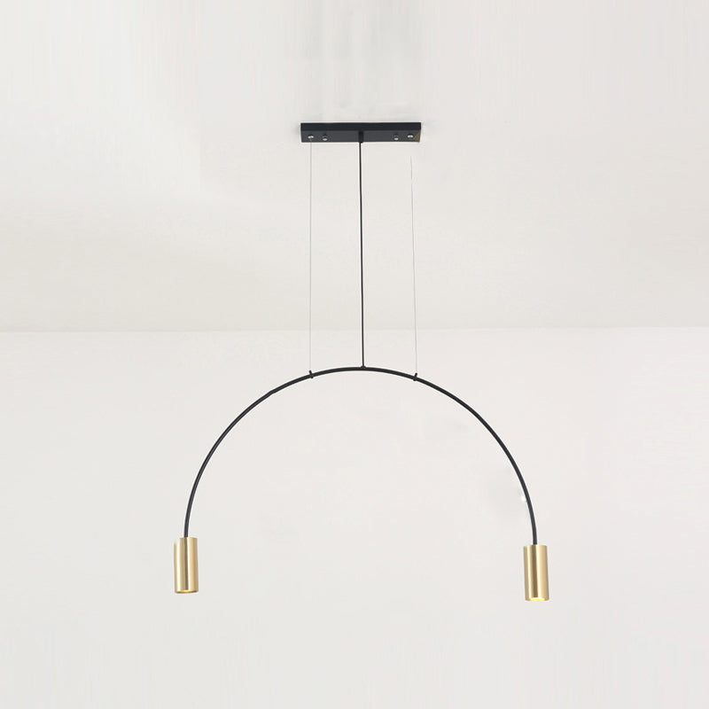 Contemporary Pendant Lights Cylinder Hanging Lighting Fixtures Metal for Kitchen Island