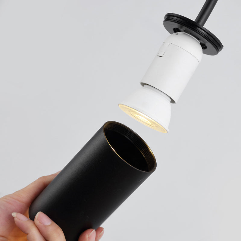 Contemporary Pendant Lights Cylinder Hanging Lighting Fixtures Metal for Kitchen Island