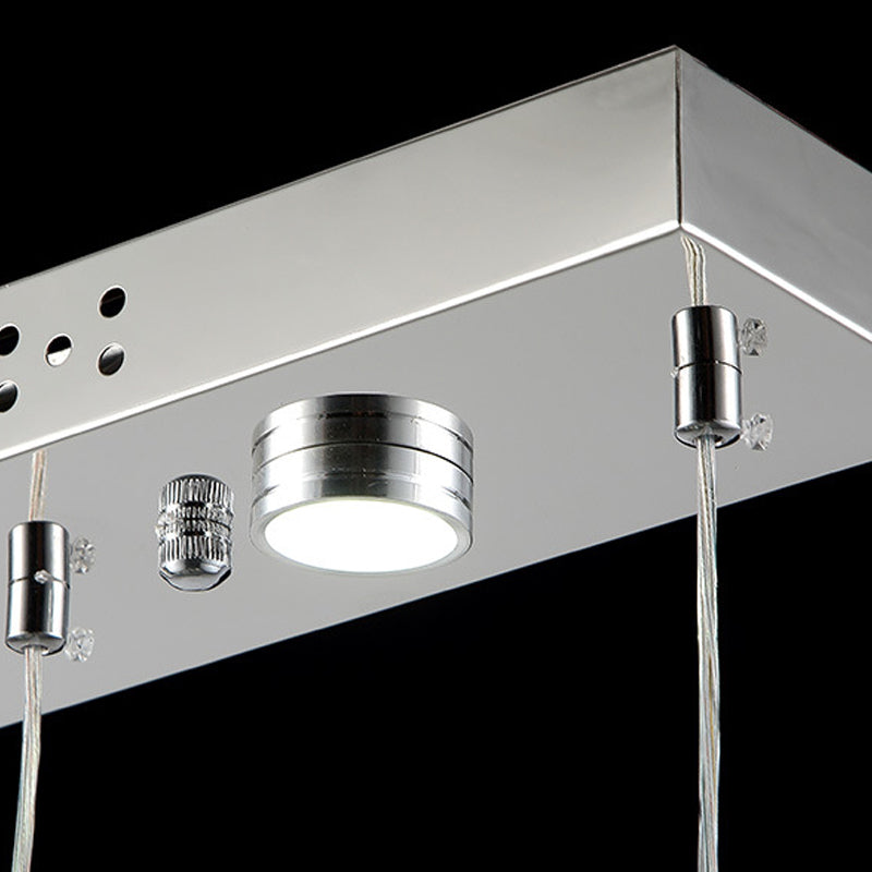 Contemporary Pendant Lights Note Shape Island Lamps Crystal 3 Light for Kitchen Island