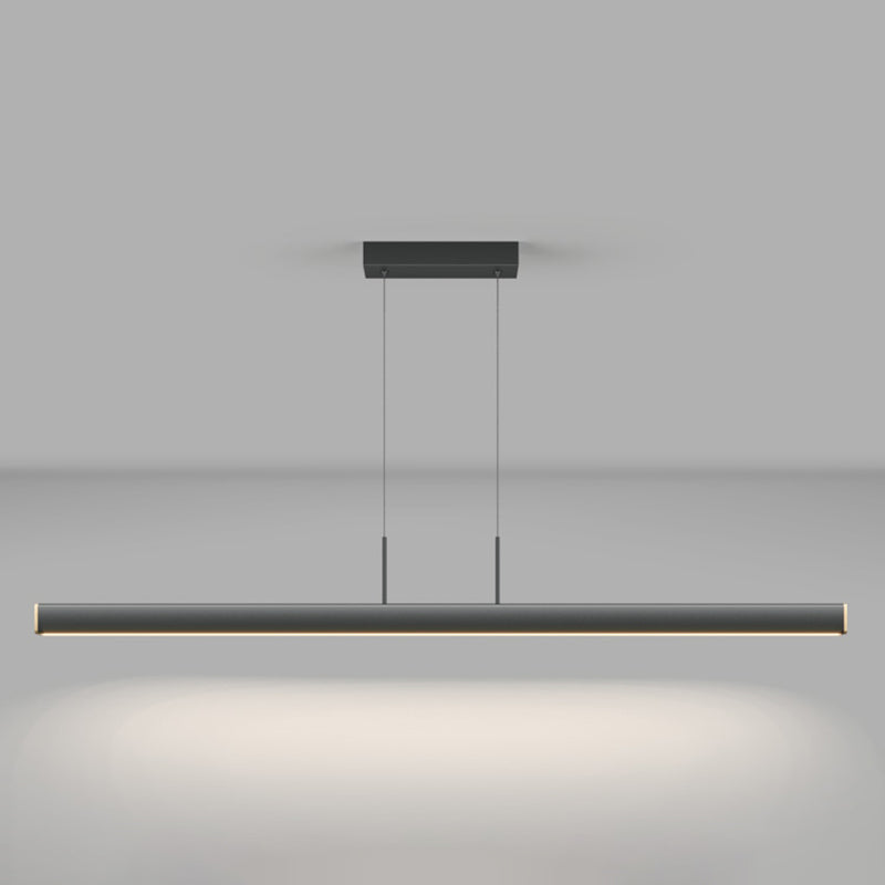Contemporary Linear LED Chandelier Light Fixtures Restaurant Hanging Chandelier