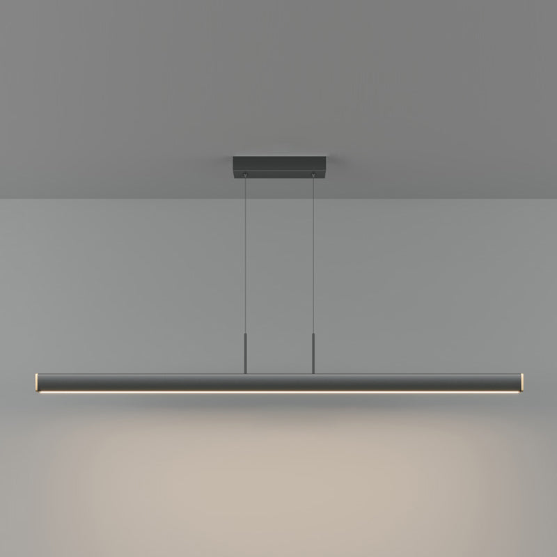 Contemporary Linear LED Chandelier Light Fixtures Restaurant Hanging Chandelier