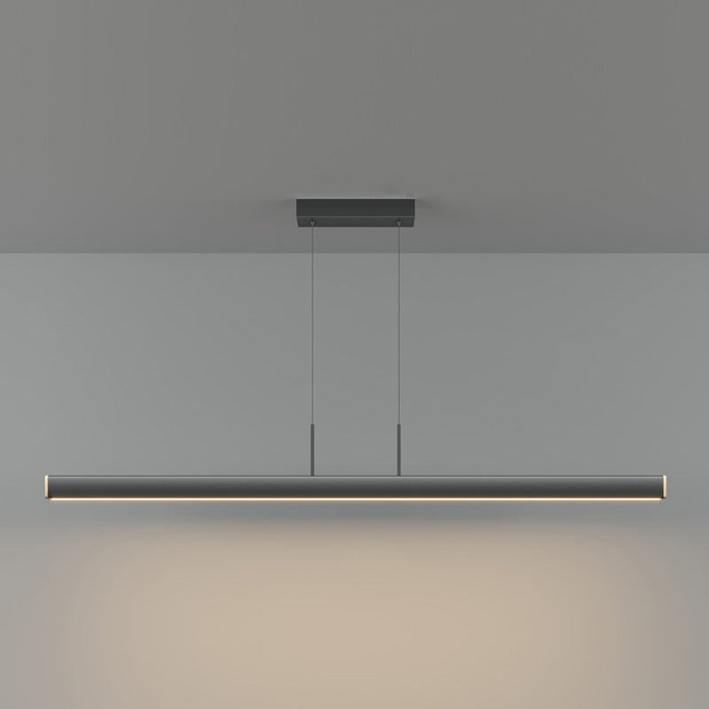 Contemporary Linear LED Chandelier Light Fixtures Restaurant Hanging Chandelier