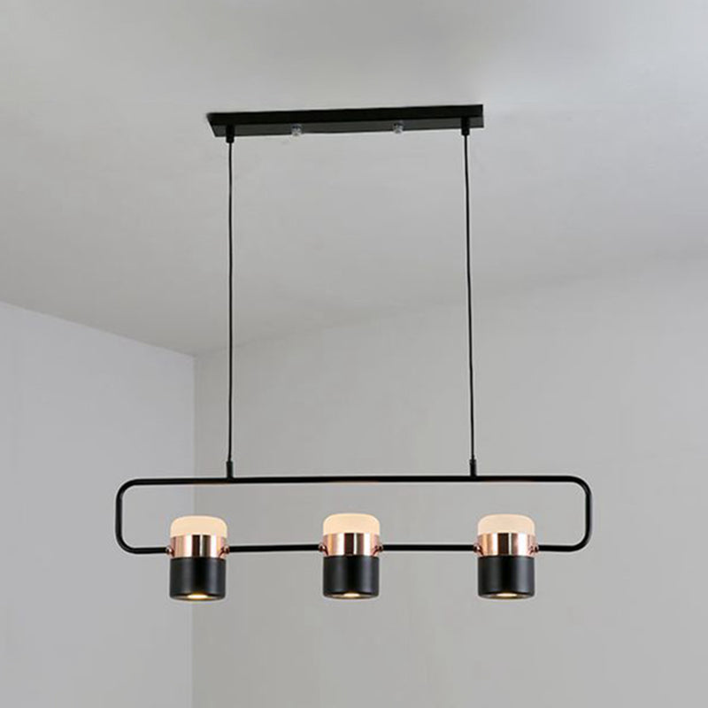 Modern Style Cylinder Pendant Lights Metal Hanging Pendant Lights