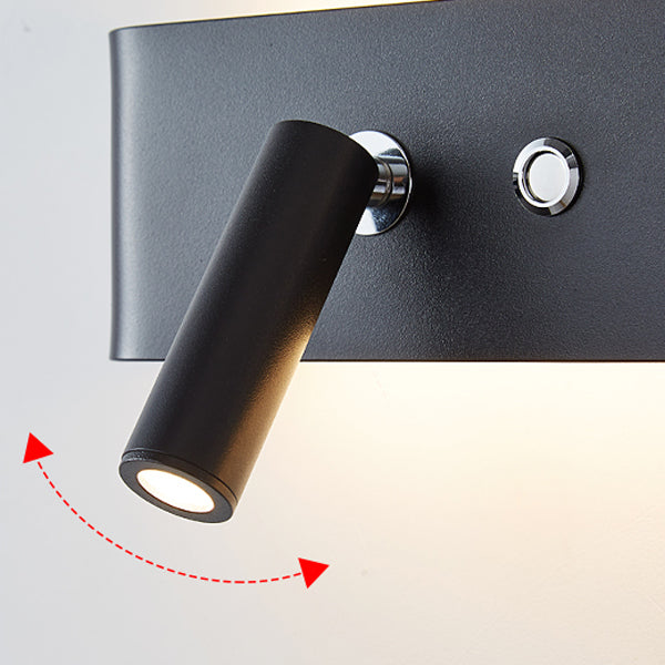 Rectangle Shape Metal Wall Lighting Ideas Modern Style Wall Mounted Light Fixtures