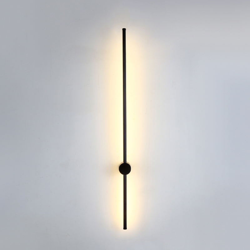 Linear Shape Metal Wall Lighting Idea Modern Style 1 Light Wall Light Sconce