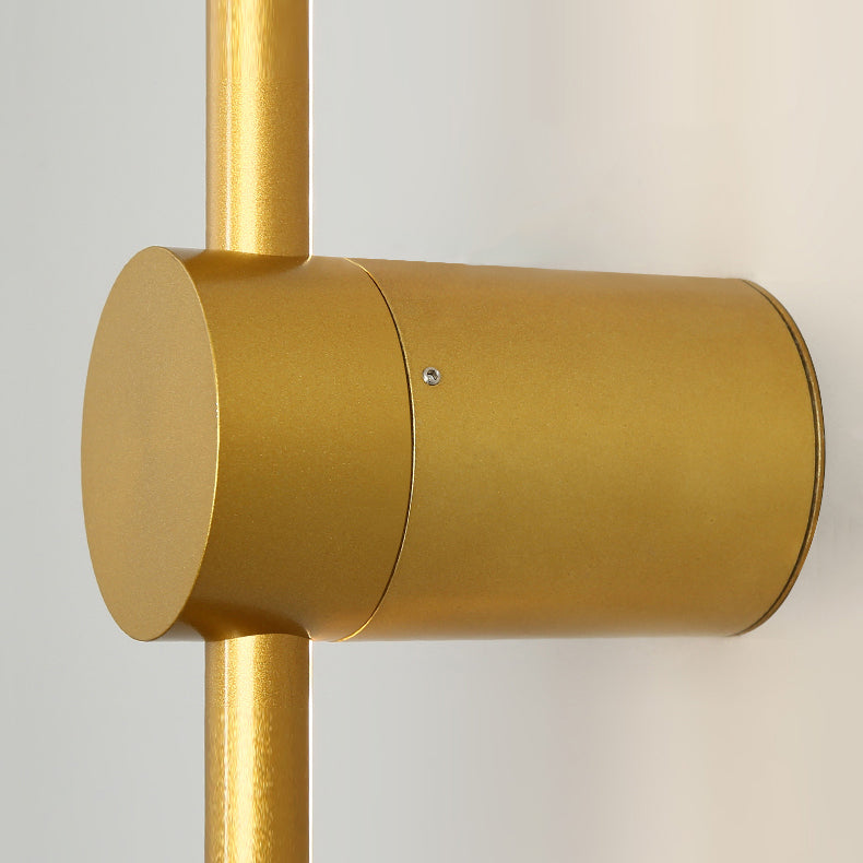 Linear Shape Metal Wall Lighting Idea Modern Style 1 Light Wall Light Sconce