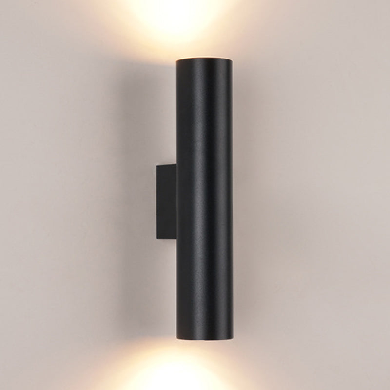 Cylinder Wall Mounted Lamps Modern Style Metal 2 Lights Wall Lighting Ideas