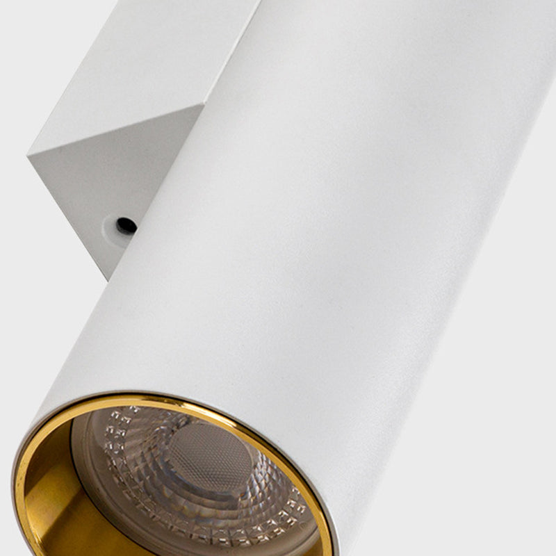 Cylinder Wall Mounted Lamps Modern Style Metal 2 Lights Wall Lighting Ideas