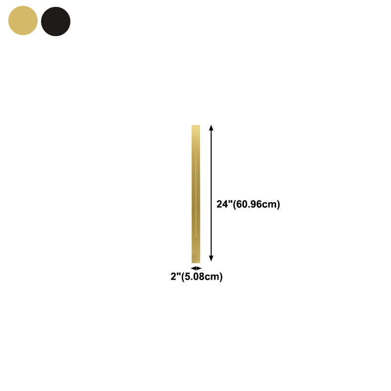 Metal Strip Shape Wall Light Minimalist 1 Light LED Wall Sconce for Aisle