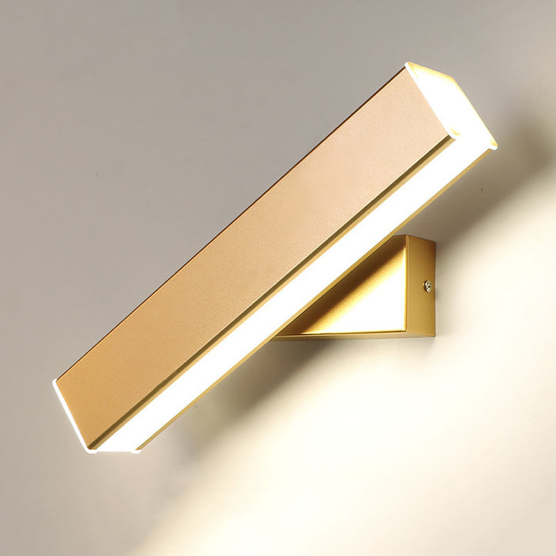 Metal Square Shape Wall Mount Lighting Modern 1-Light Wall Light Fixtures