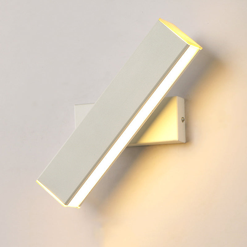 Metal Square Shape Wall Mount Lighting Modern 1-Light Wall Light Fixtures