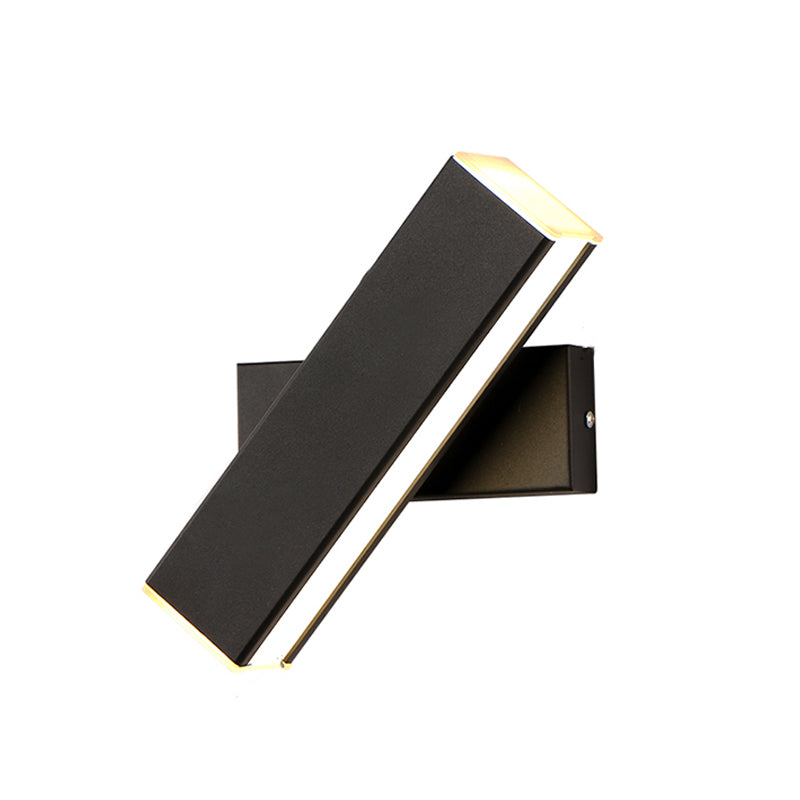 Metal Square Shape Wall Mount Lighting Modern 1-Light Wall Light Fixtures