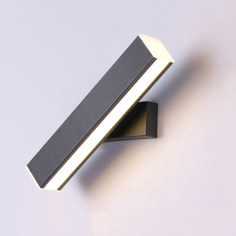 Metal Square Shape Wall Mount Lighting Modern 1-Light Wall Light Fixtures