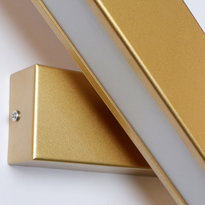 Metal Square Shape Wall Mount Lighting Modern 1-Light Wall Light Fixtures