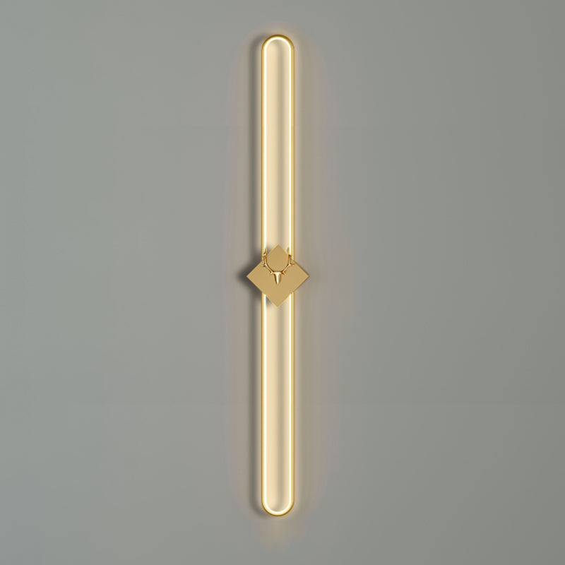 Metal Oval Wall Light Nordic Style LED Wall Sconce with Antlers for Living Room